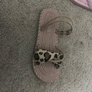 Leopard print sandal
